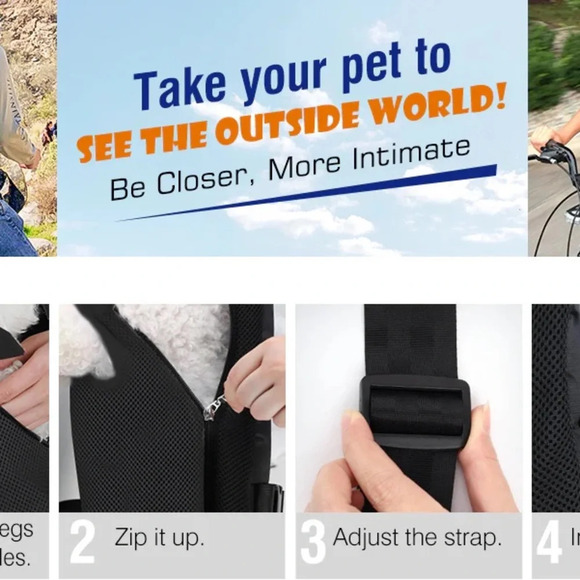 NWT Pawaboo Pet Carrier Backpack (Medium) - Picture 6 of 7